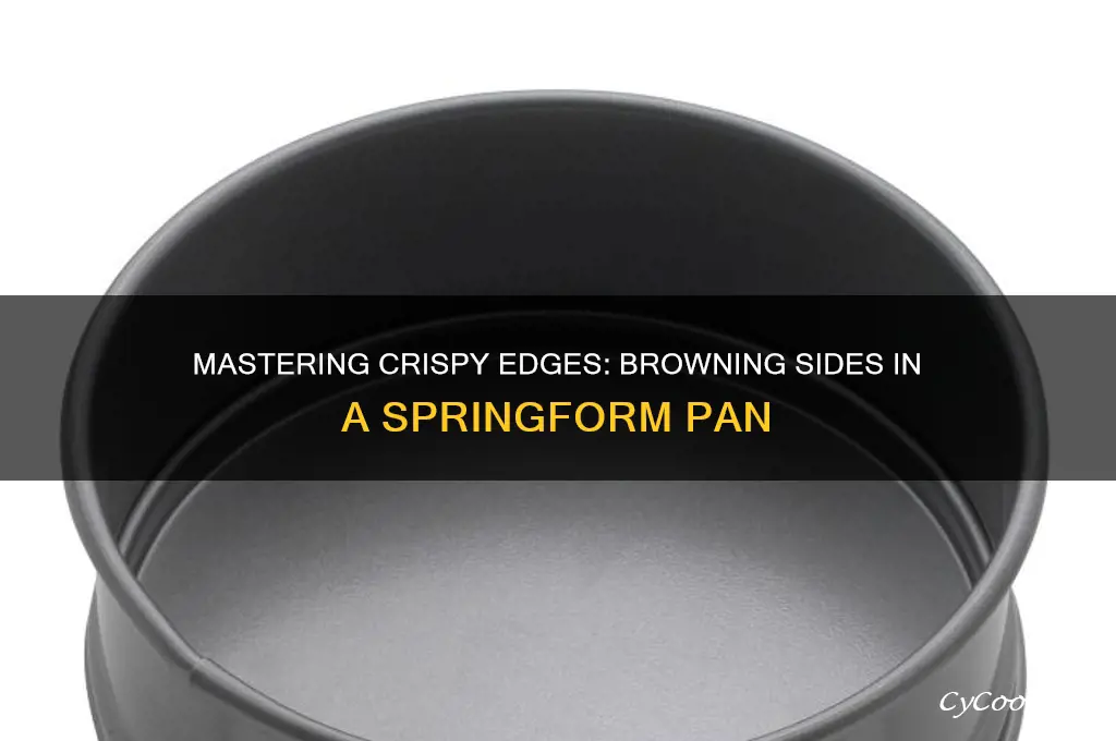 how to brown sides using springform pan