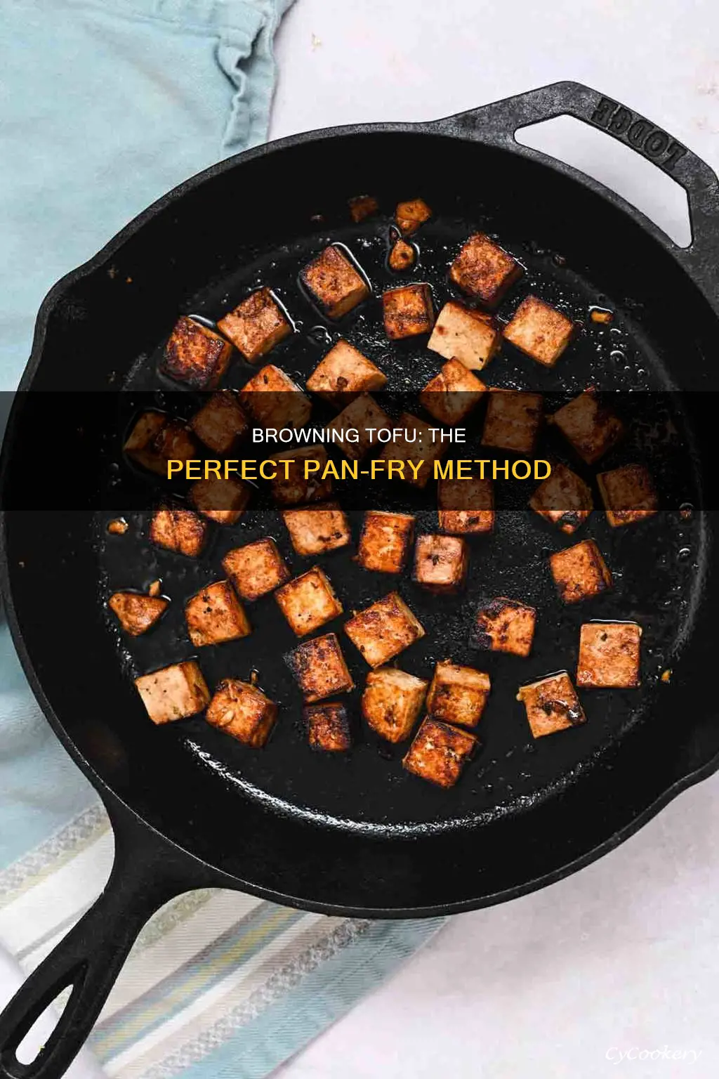 how to brown tofu in pan