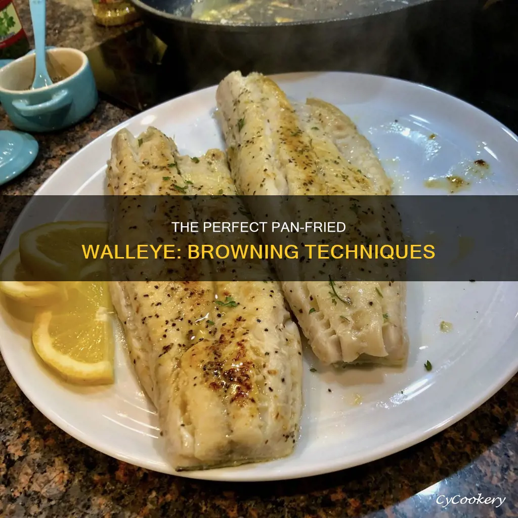 how to brown walleye in a pan