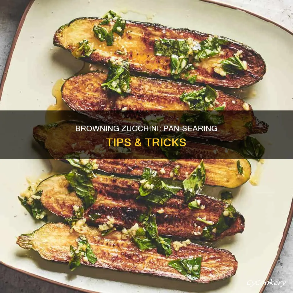 how to brown zucchini in a pan