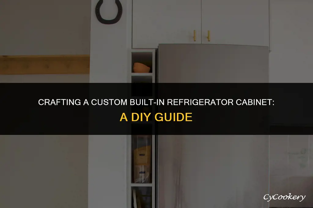 how to build a built in refrigerator cabinet