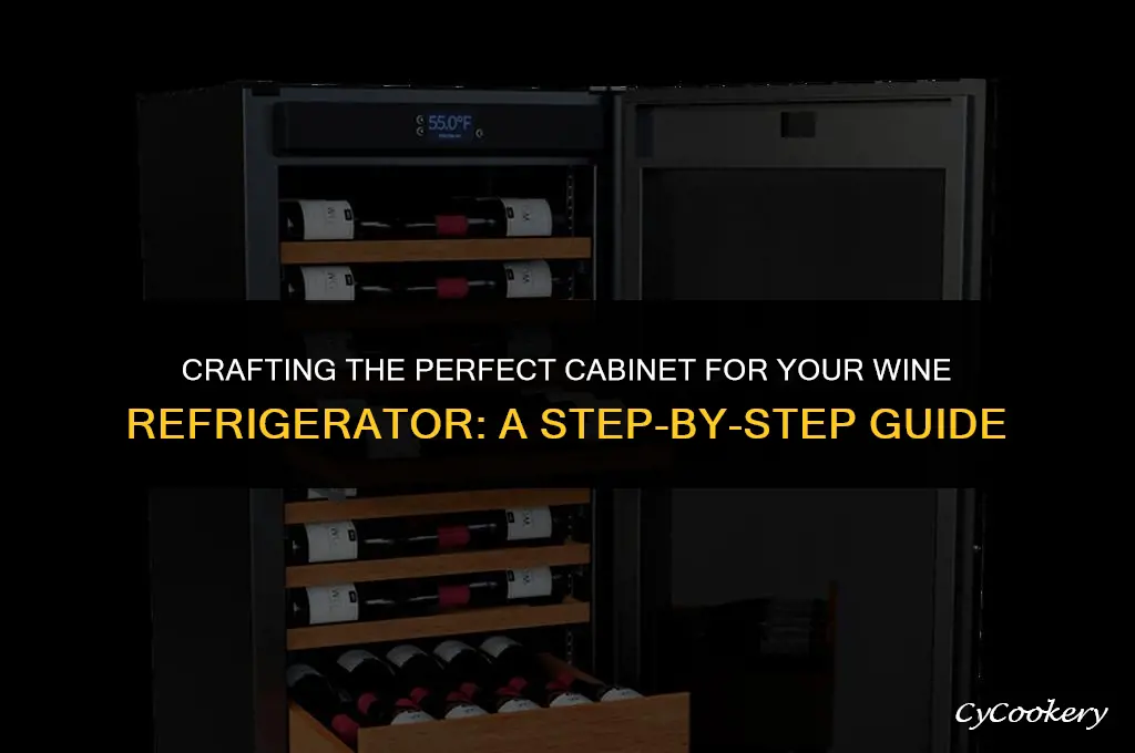 how to build a cabinet for a wine refrigerator