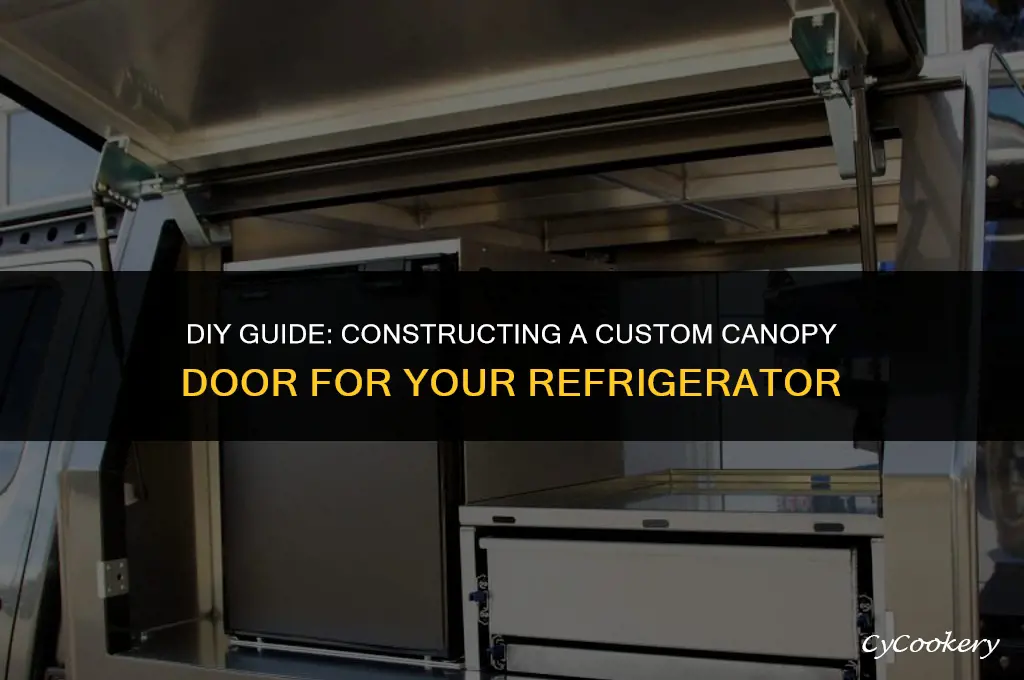 how to build a canet door for refrigerator