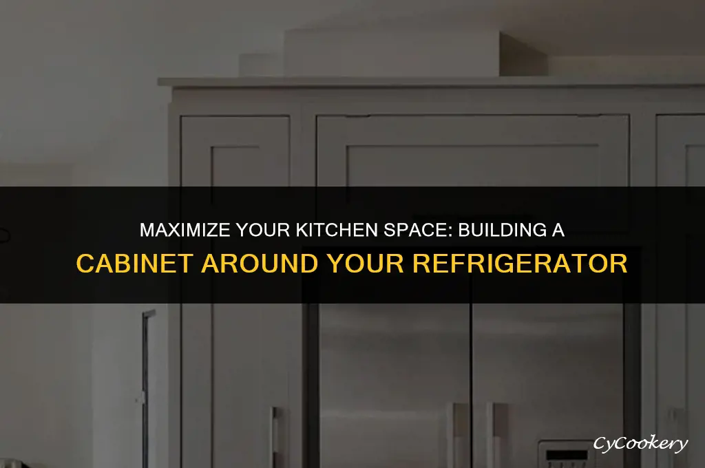 how to build a cbainet around your refrigerator
