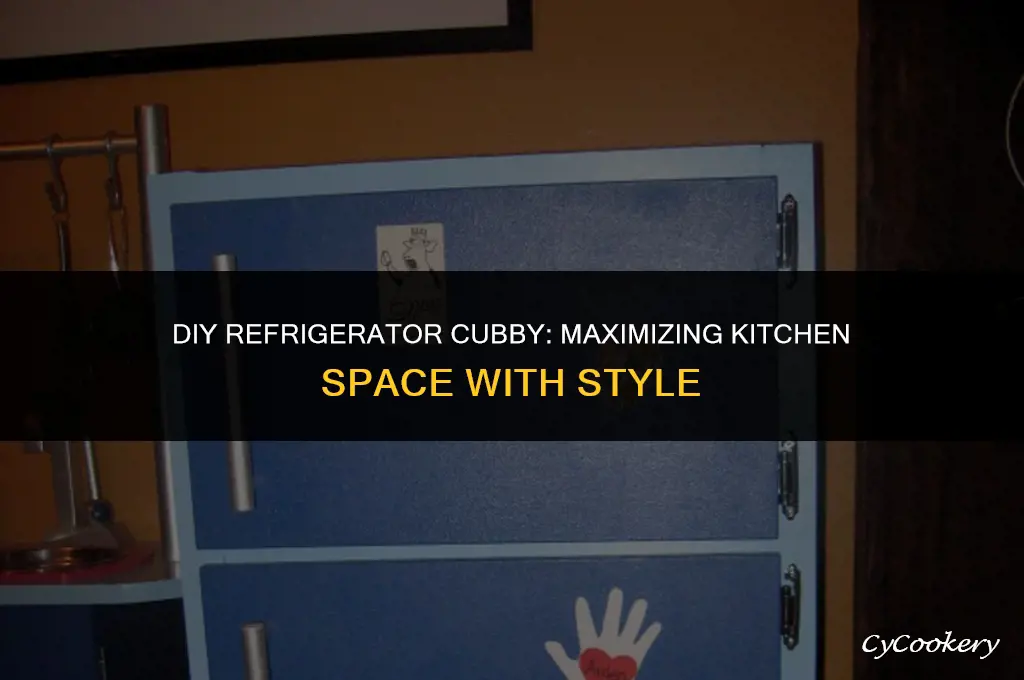 how to build a cubby around a refrigerator