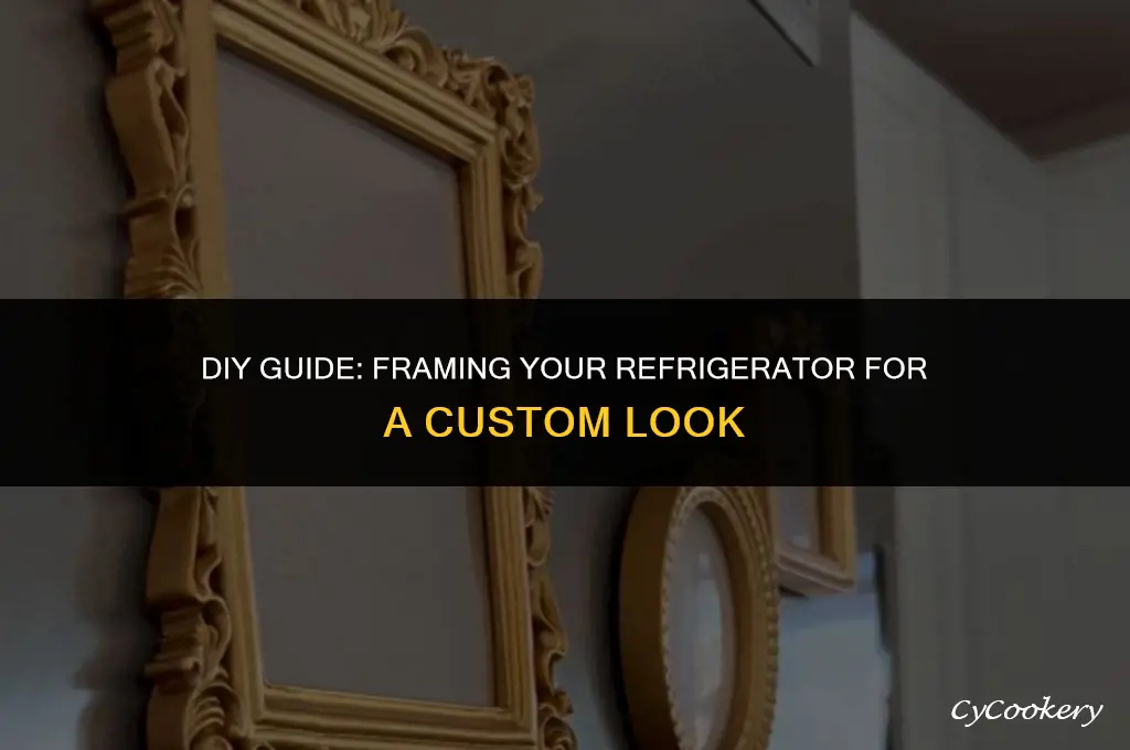 how to build a frame around a refrigerator