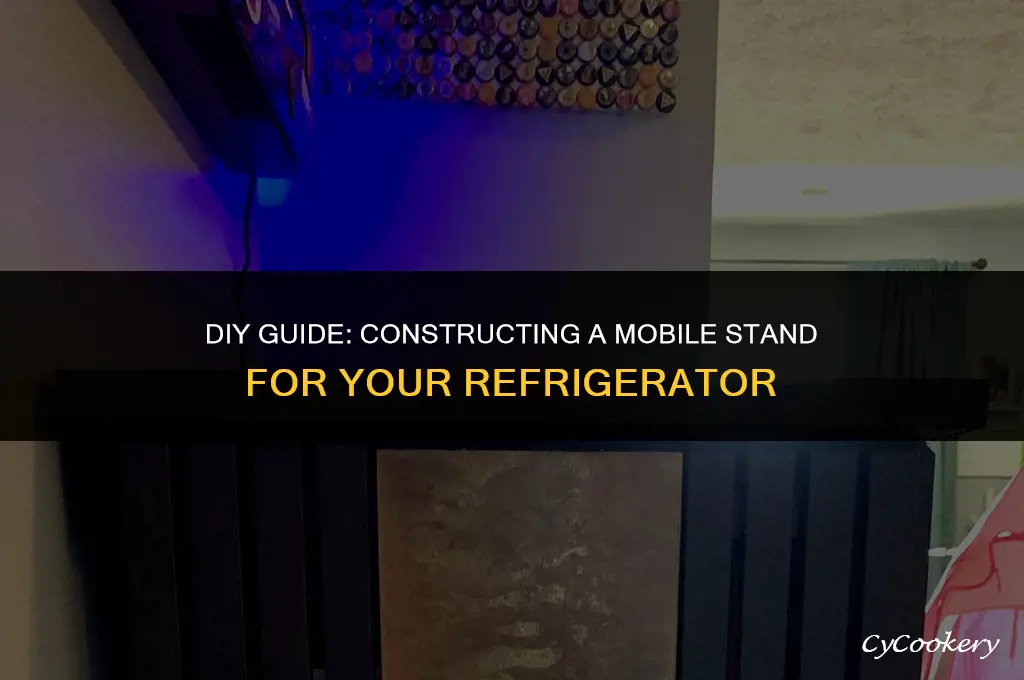 how to build a moving stand for refrigerator