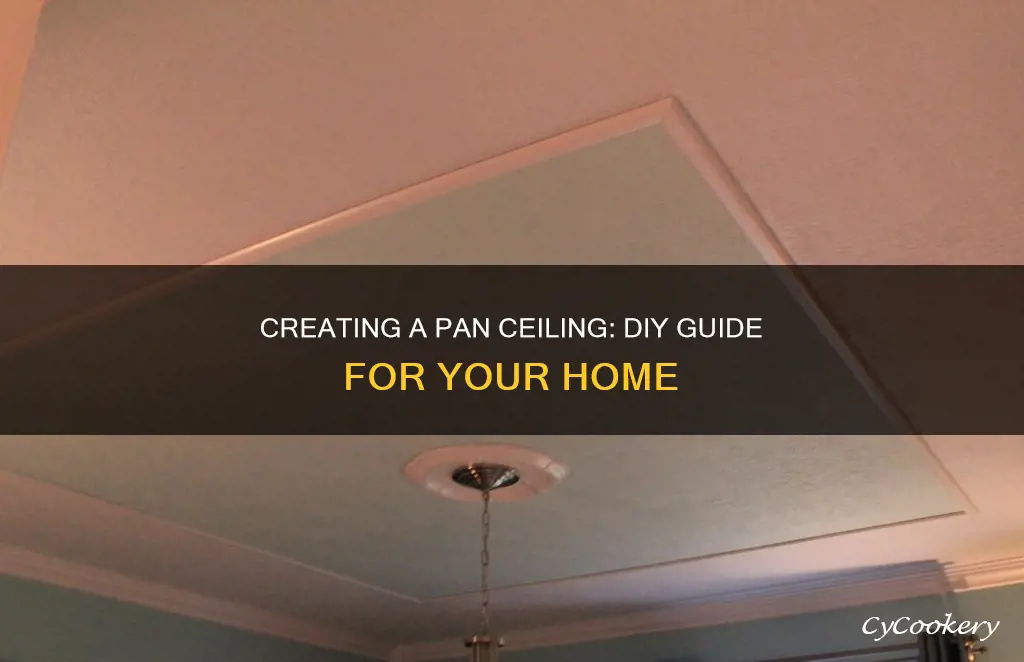 how to build a pan ceiling