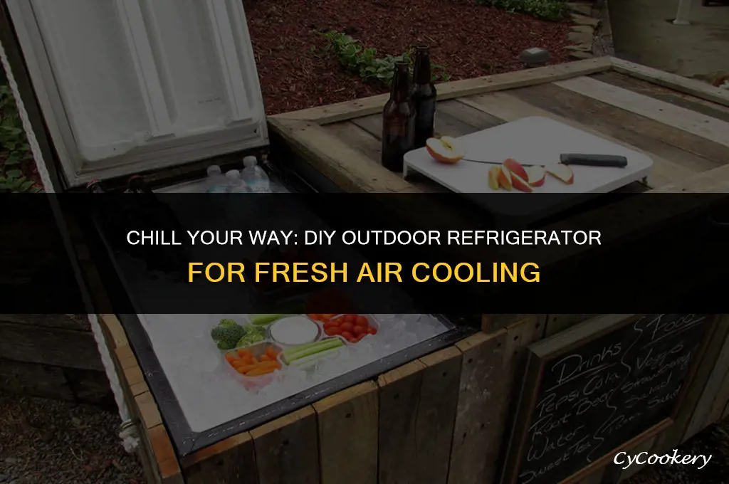 how to build a refrigerator with outside cold air