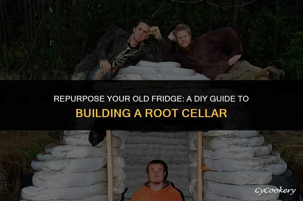 how to build a root cellar using old refrigerator
