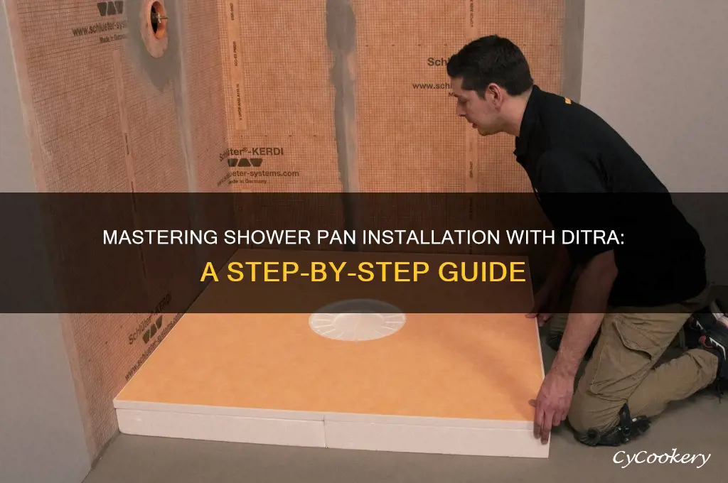 how to build a shower pan using ditra