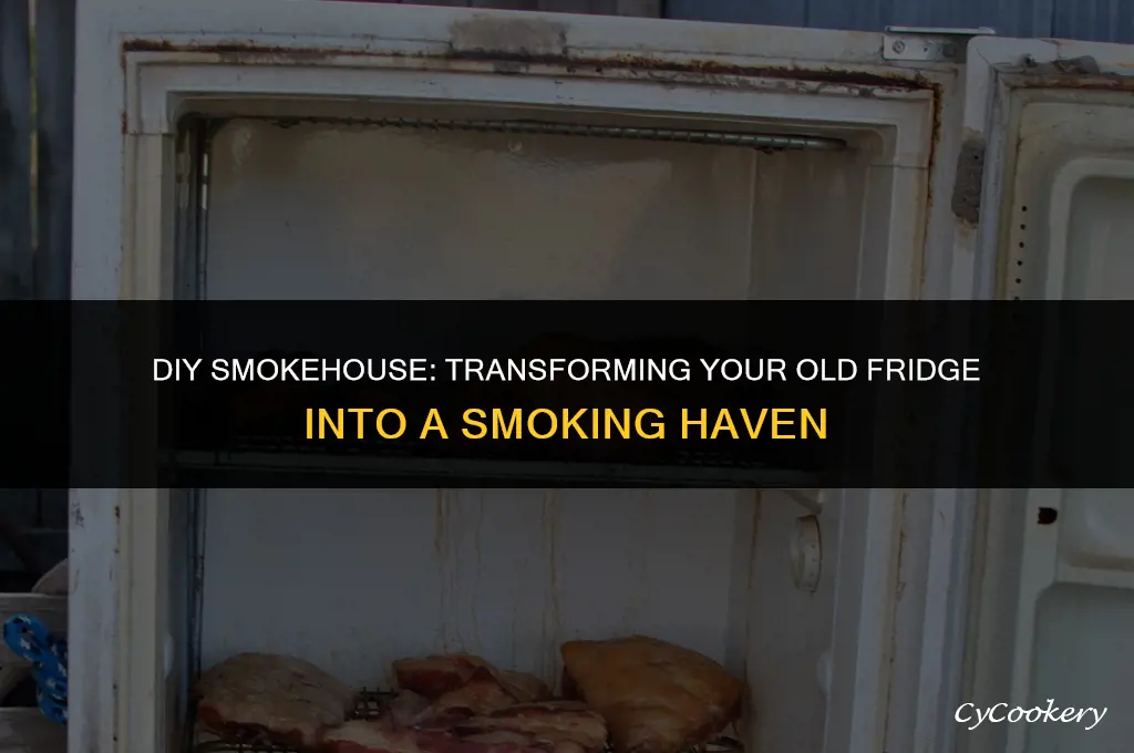 how to build a smokehouse out of a refrigerator