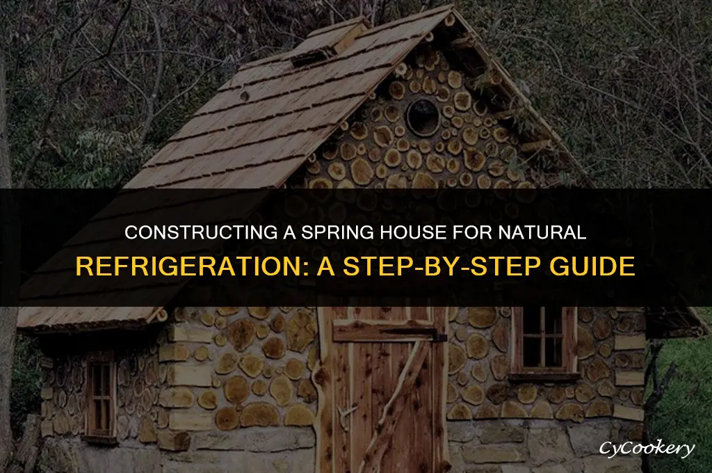 how to build a spring house for refrigeration