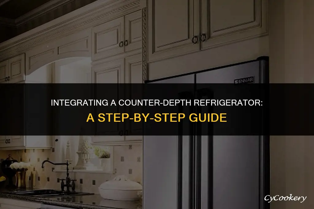 how to build in a conter depth refrigerator