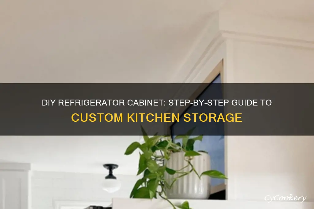 how to build in a refrigerator cabinet