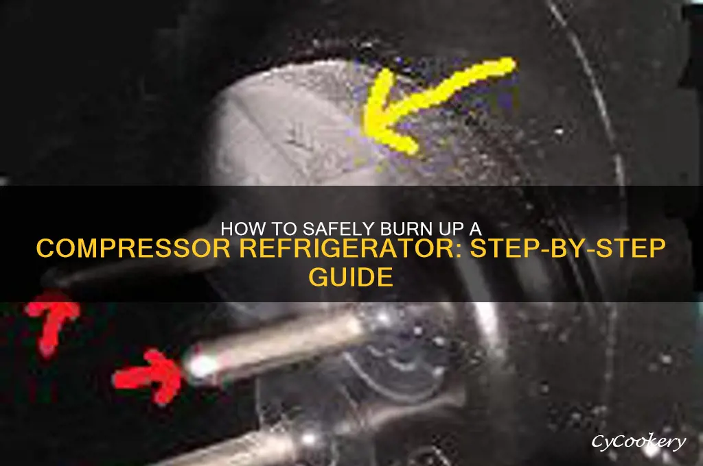 how to burn up a compressor refrigerator