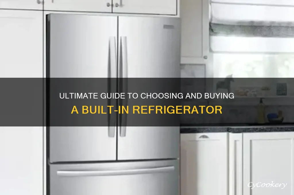 how to buy a built in refrigerator