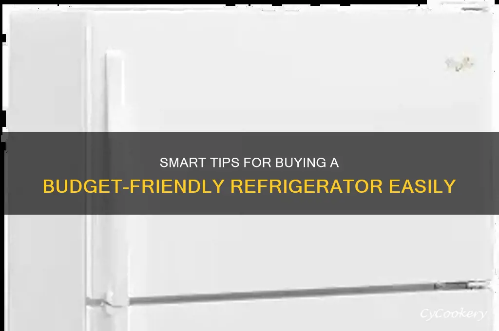 how to buy a refrigerator for cheap