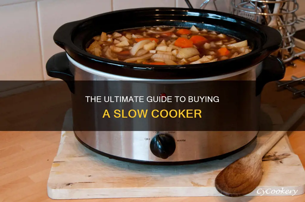 how to buy a slow cooker or crock pot