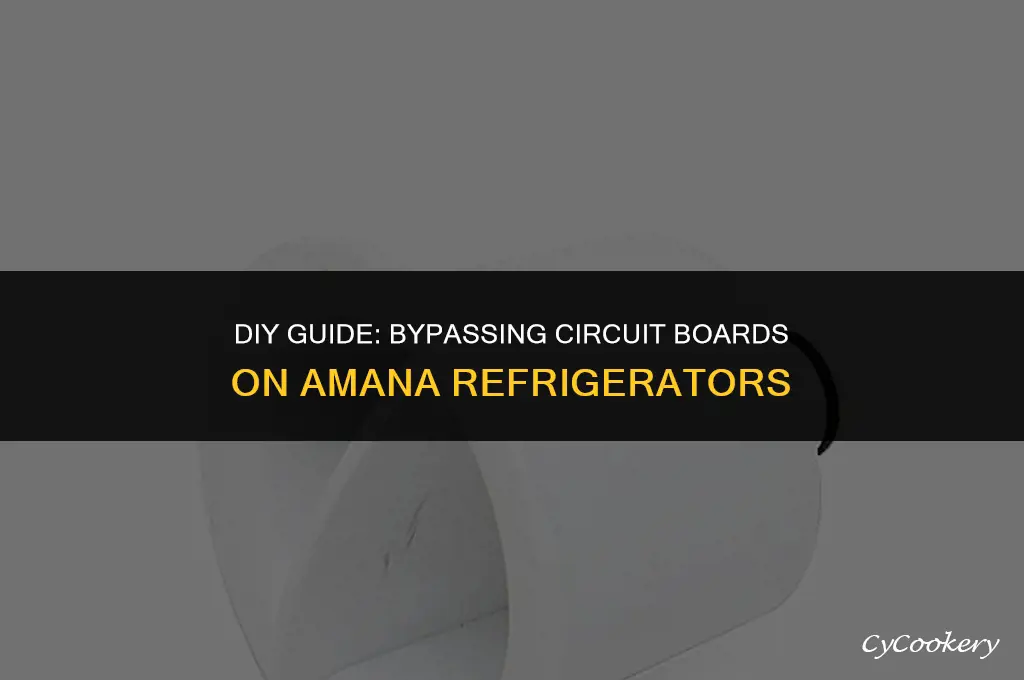 how to bypass circuit board on amana refrigerator