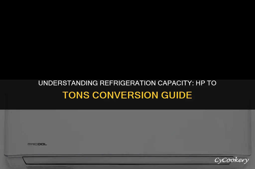 how to calculate hp to ton of refrigeration