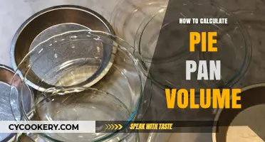 Calculating Pie Pan Volume: Easy Steps to Follow