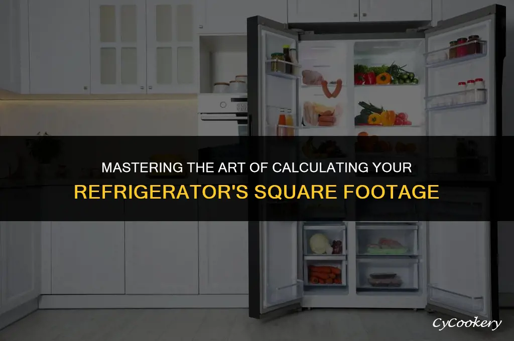 how to calculate square footage of a refrigerator