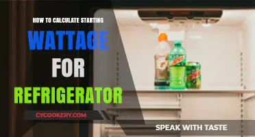 Calculate Starting Wattage for Your Refrigerator: A Simple Guide