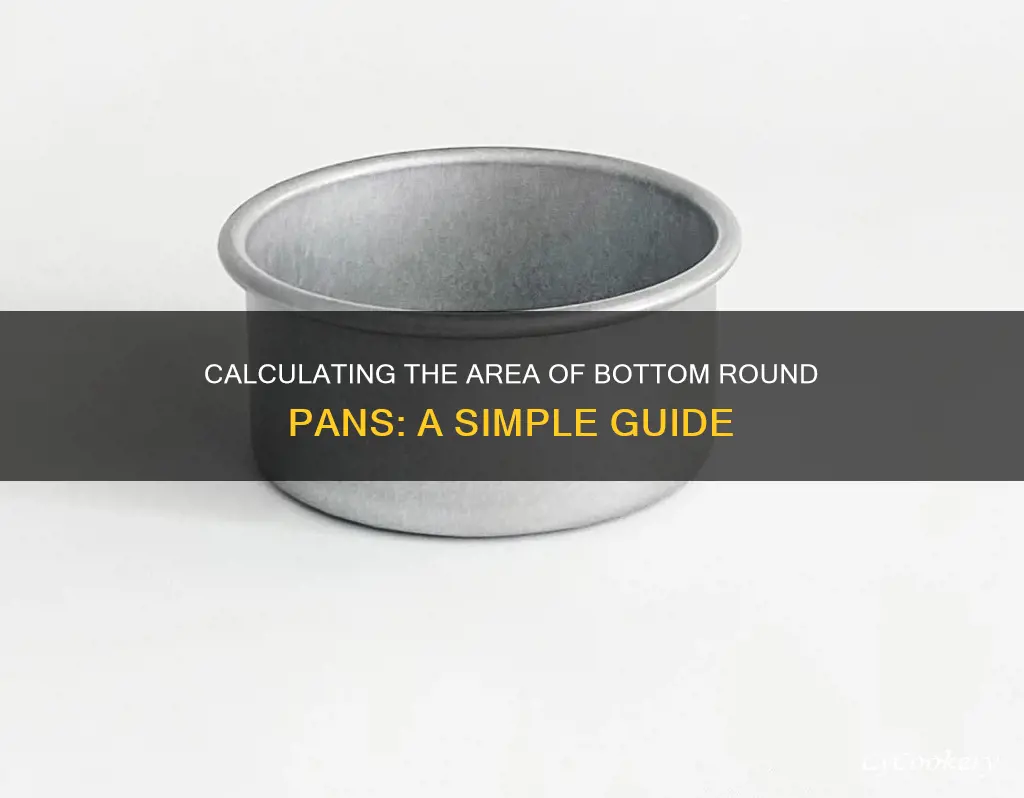 how to calculate the area of a bottom round pan