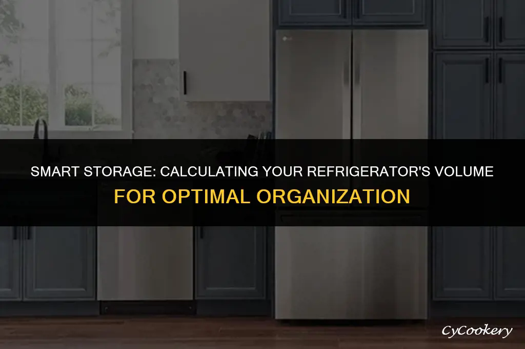 how to calculate the volume of a refrigerator