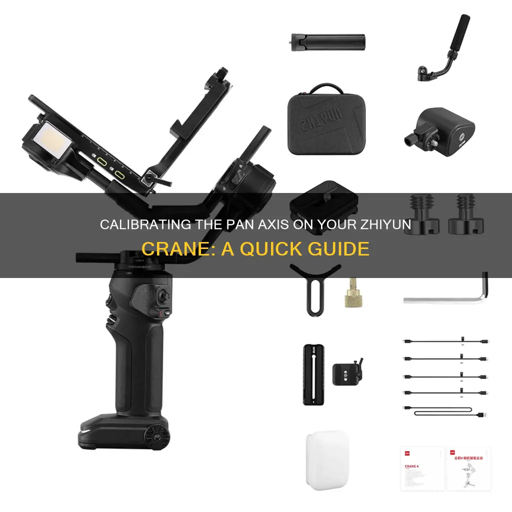 how to calibratethe pan axis zhiyun crane