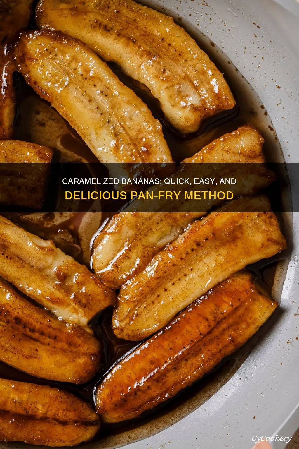 how to caramelize bananas in a pan