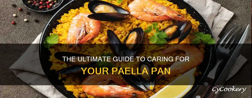how to care for a paella pan