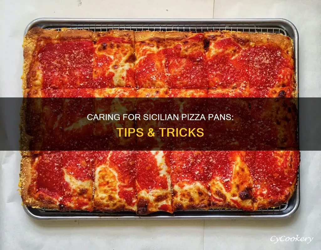 how to care for sicilain pizza pan