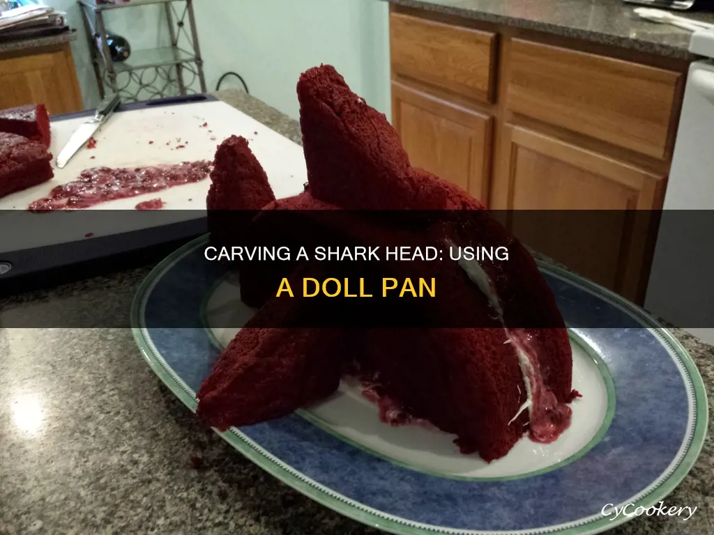 how to carve a shark head with doll pan