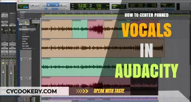 Centering Panned Vocals in Audacity: Quick Guide