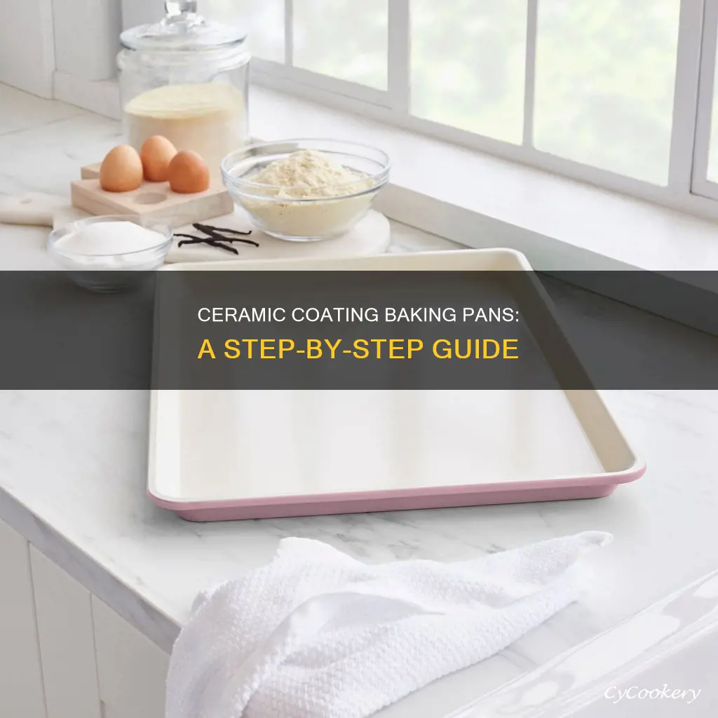 how to ceramic coat a baking pan