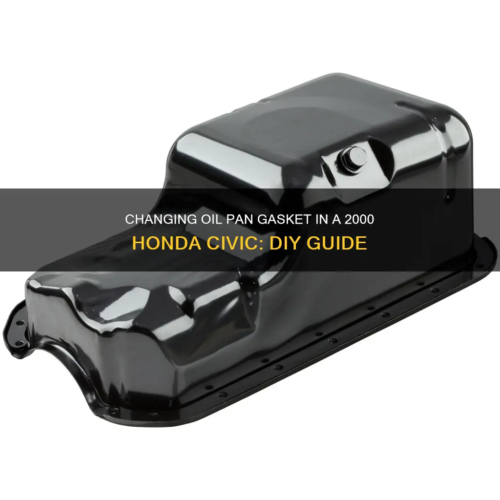 how to change 2000 honda civic oil pan gasket