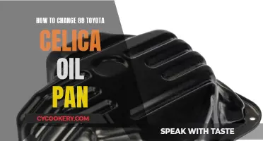 Replacing Oil Pan: 1988 Toyota Celica Guide