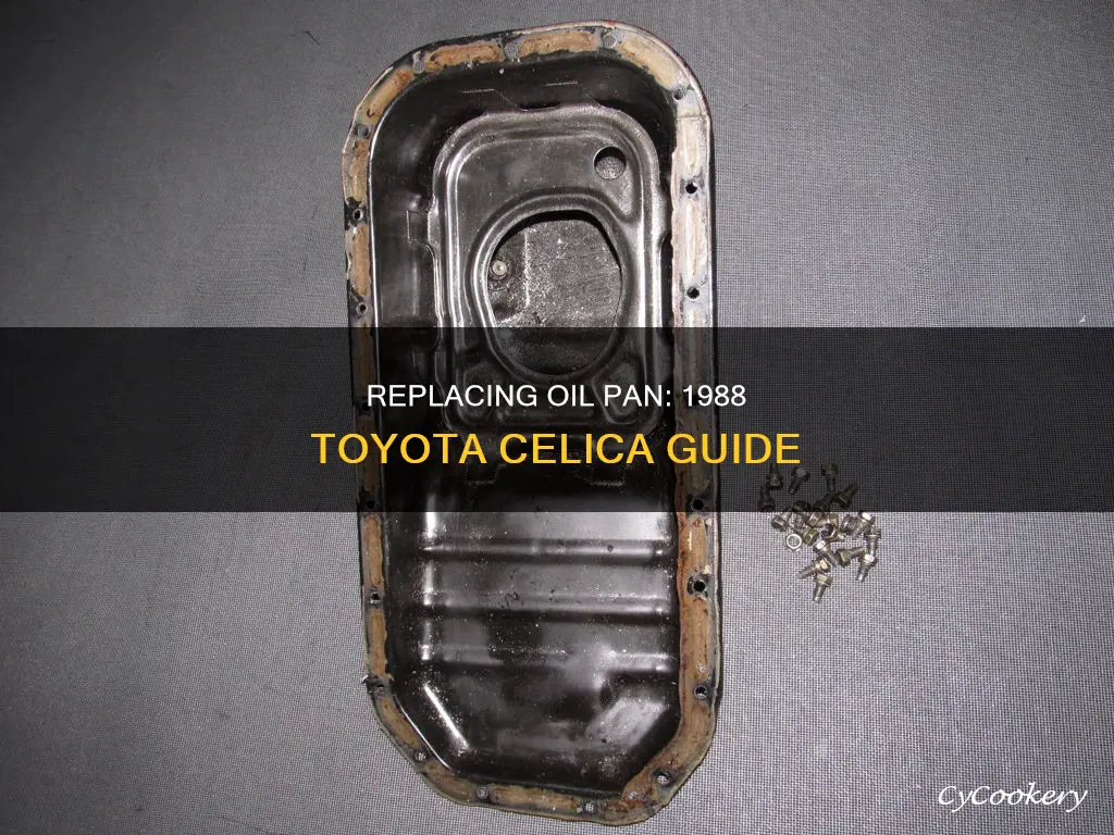 how to change 88 toyota celica oil pan