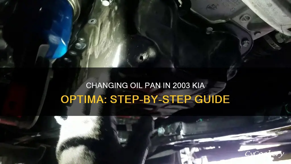 how to change a 2003 kia optima oil pan