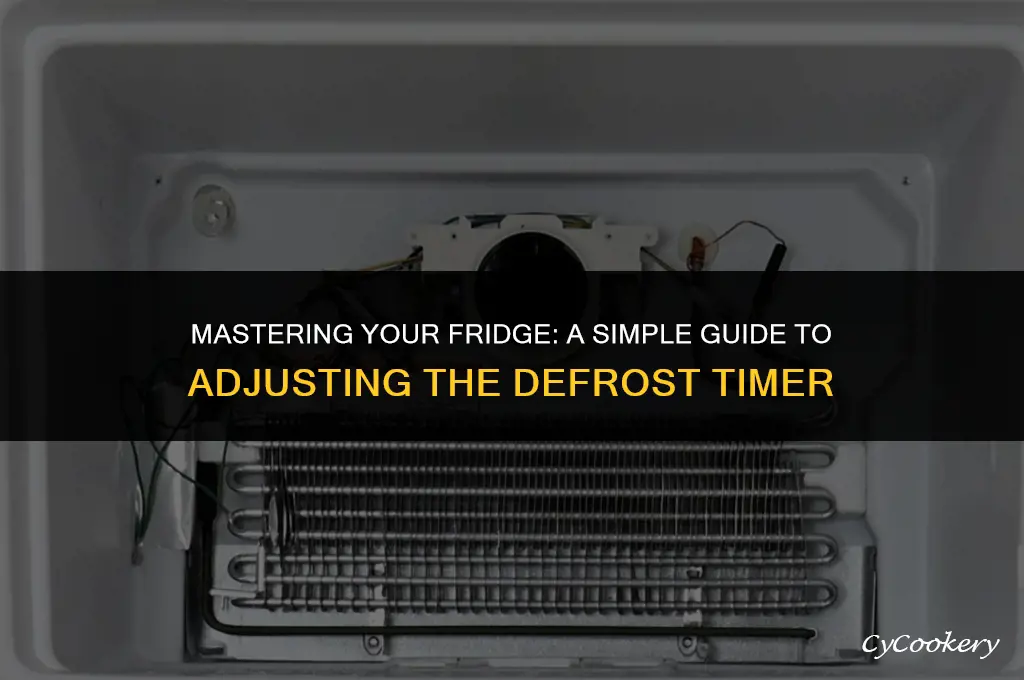 how to change a defrost timer on a refrigerator