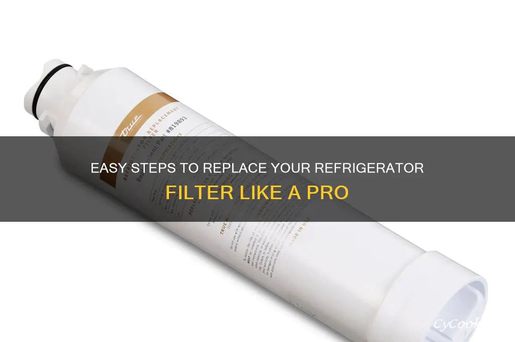 how to change a filter on a refrigerator