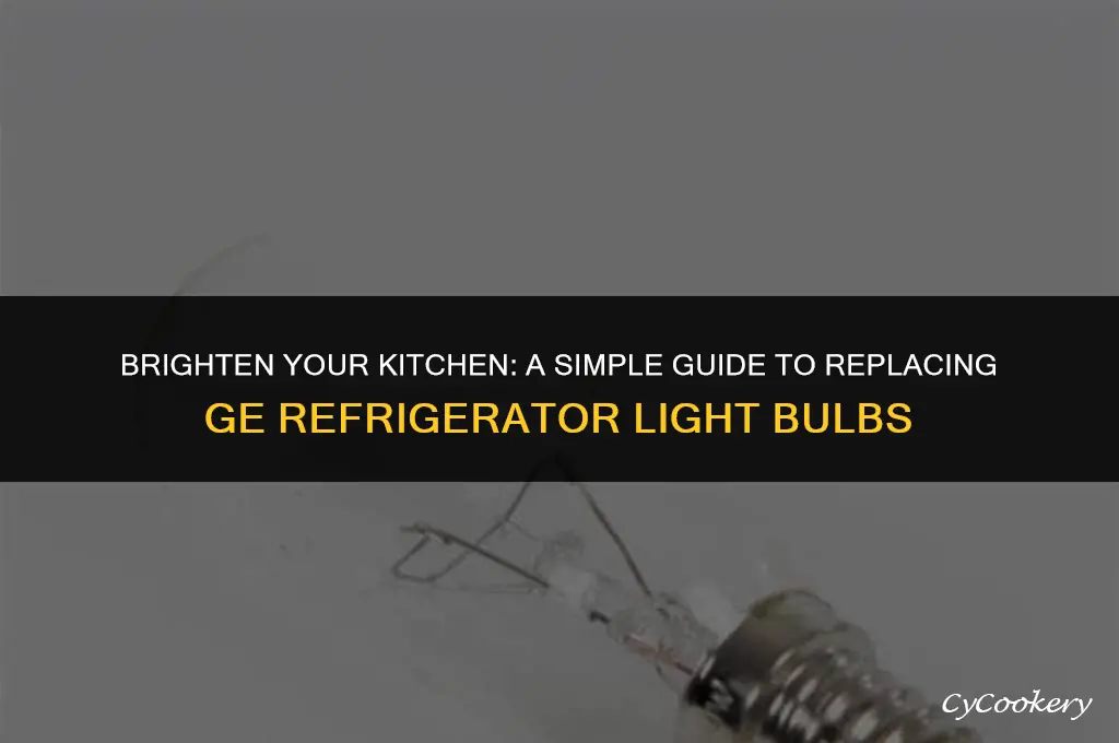 how to change a ge refrigerator light bulb
