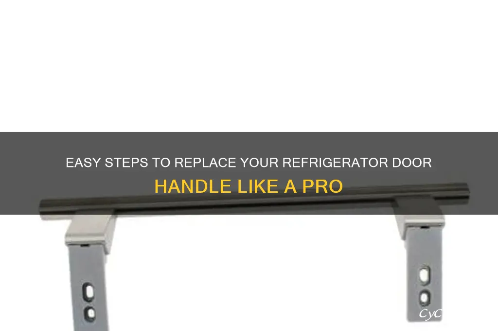 how to change a refrigerator door handle