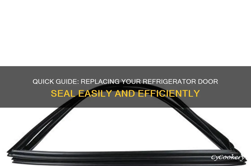 how to change a refrigerator door seal