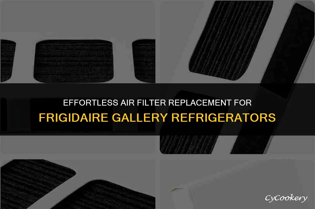 how to change air filter in frigidaire gallery refrigerator