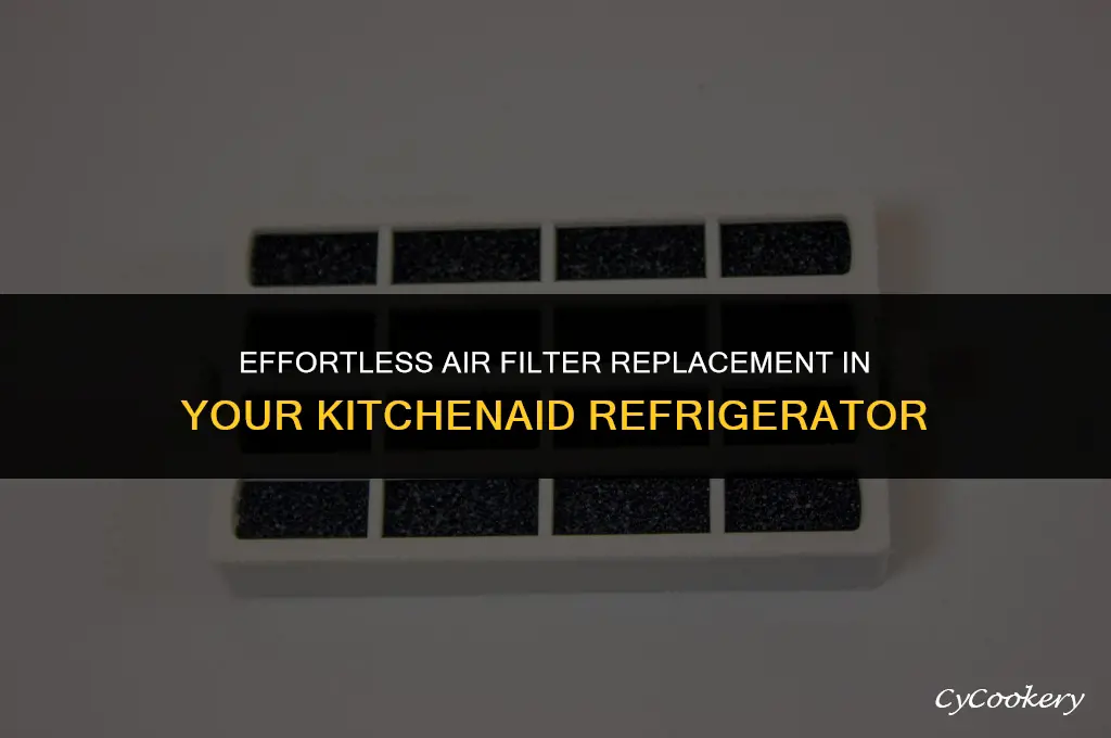 how to change air filter in kitchenaid refrigerator