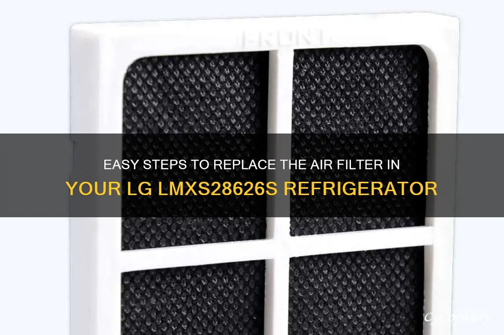 how to change air filter in lg refrigerator lmxs28626s