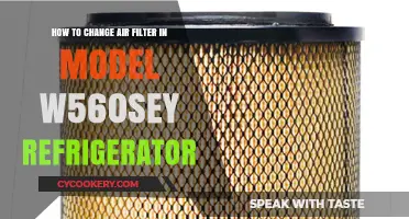 Easy Steps to Replace Air Filter in W560SEY Refrigerator Model